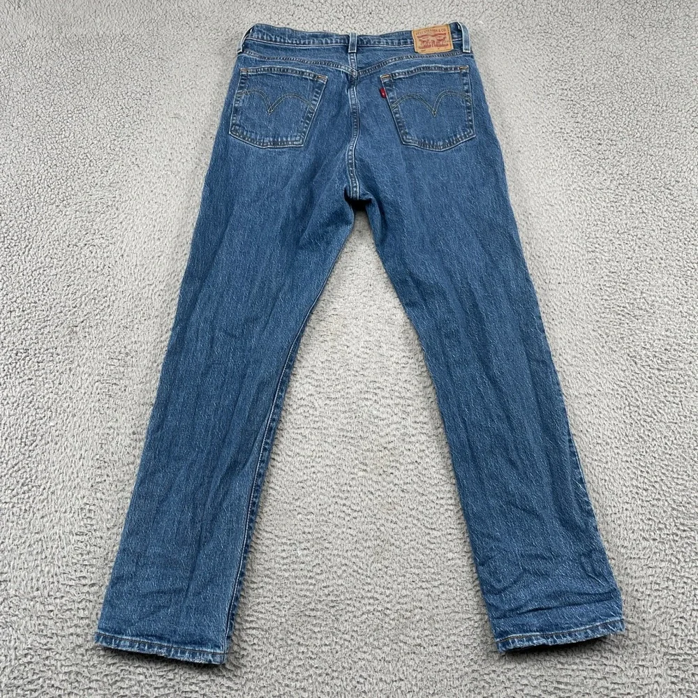 Levi's 501 Jeans Mens W31 L30 Blue Original Fit Straight Leg Button Fly Denim